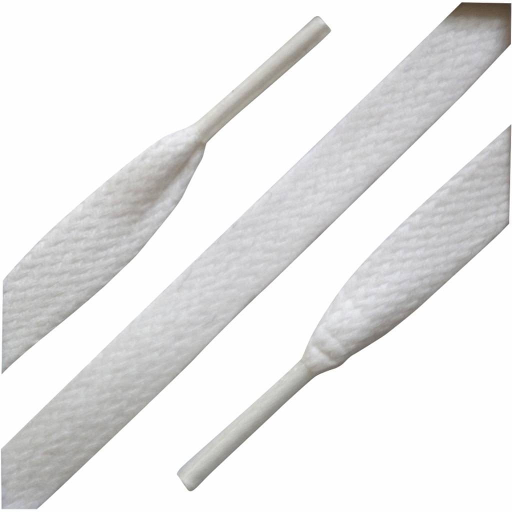 Wax Platte Sneaker Veters 150cm Wit