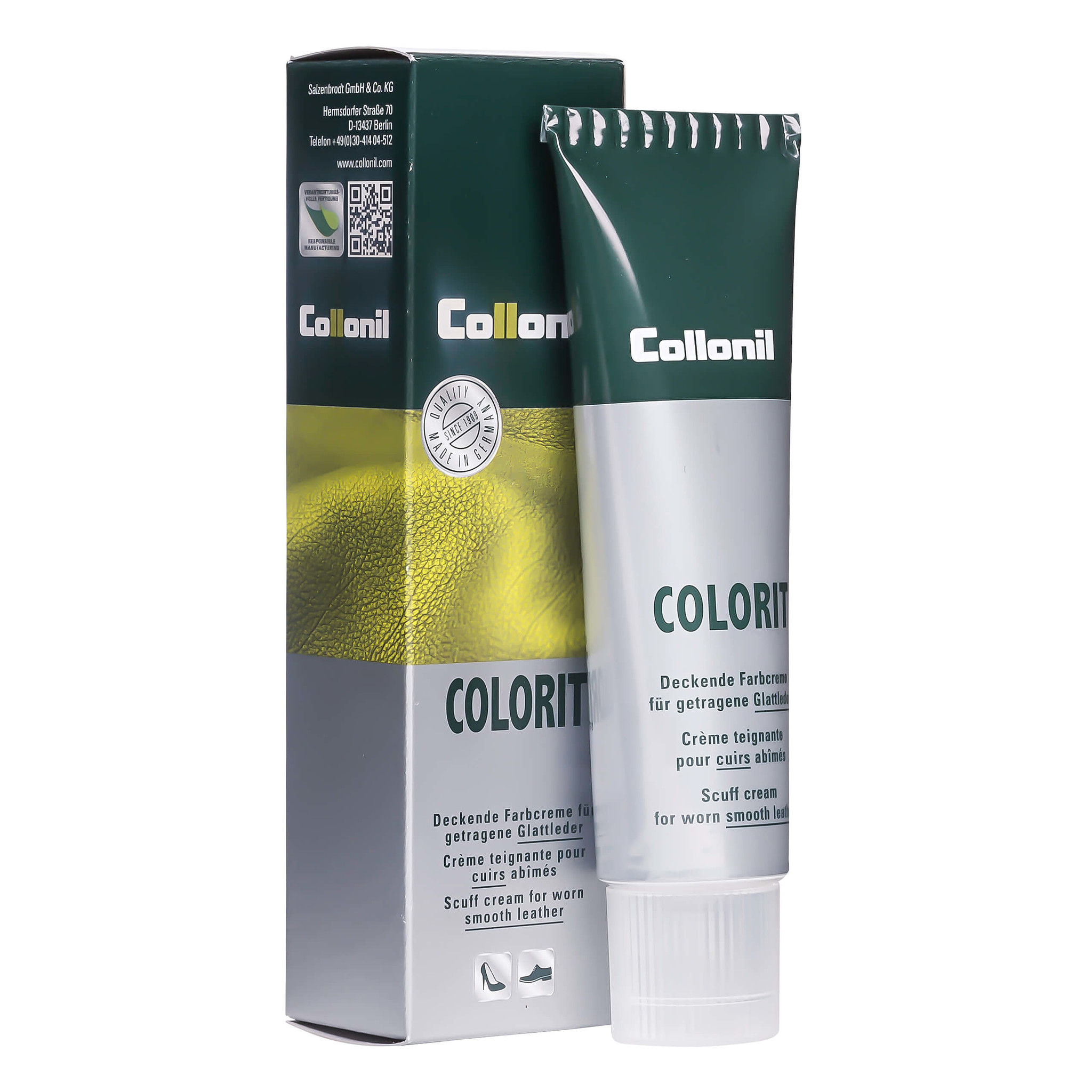 COLLONIL Collonil Colorit - kleurpasta voor kale plekken op schoenen en sneakers