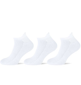 Teckel Sneakersokken Lip - 3 paar - wit