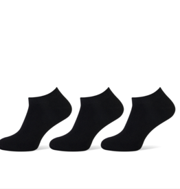 Pierre Cardin heren sneakersokken - 3 paar - uni zwart
