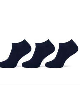 Pierre Cardin heren sneakersokken - 3 paar - uni blauw