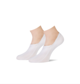 Teckel Teckel antibacterieel skinlife footies 2 paar - wit