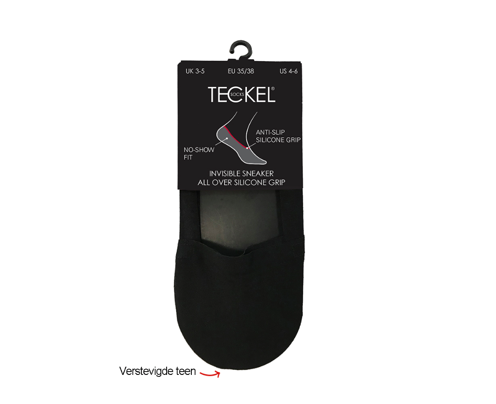 Teckel kousenvoetjes verstevigde teen - beige