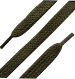 GALA Groene katoenen platte veters 120 cm | Valentino schoenveters 9 mm