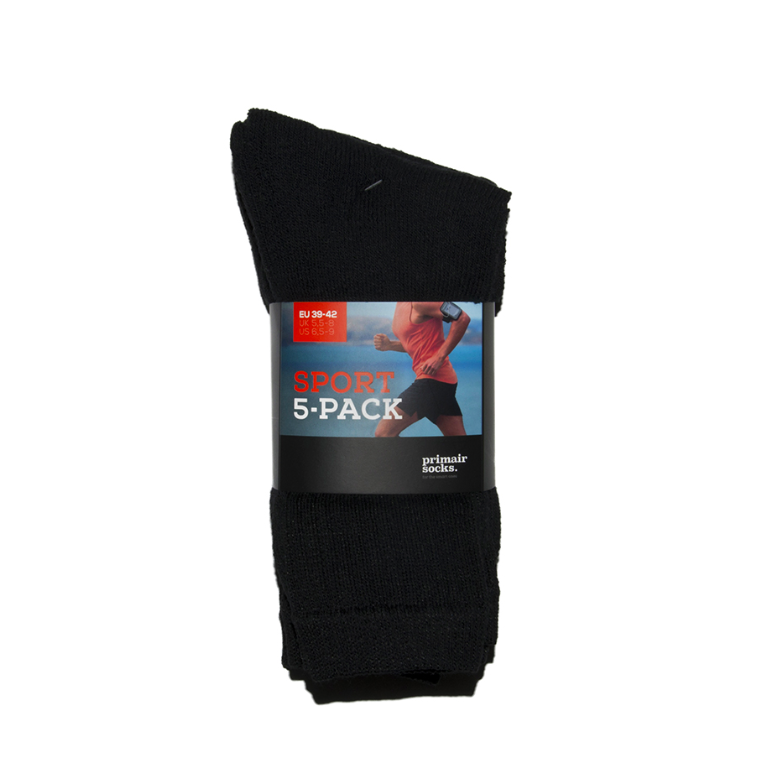 Primair sportsokken - marine - 5 paar