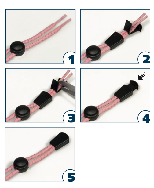 BARTH Klick & Go elastische veters met stopper - wit