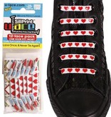 U-LACE VETERS U-Laces silliprint elastische veters red hearts special edition 12 stuks