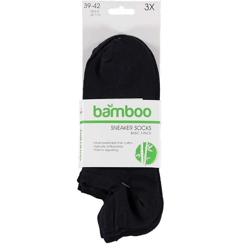 Bamboo sneakersokken Basic - navy