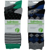 Bamboo sokken Fashion - multi black I