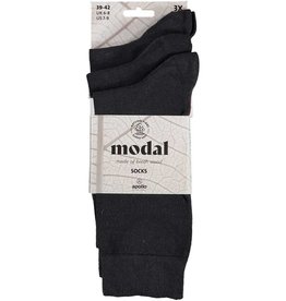 Modal sokken - antraciet - 3 paar