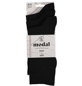 Modal sokken - zwart - 3 paar