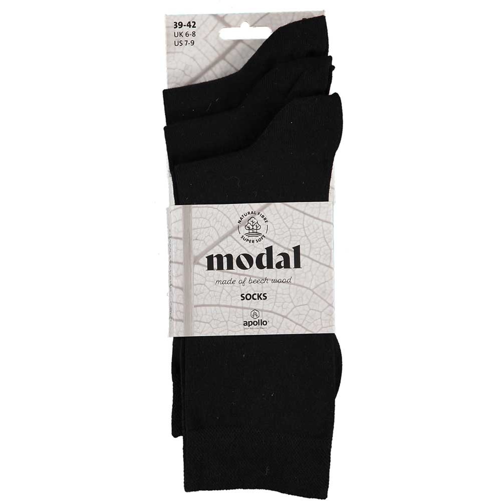 Modal sokken - zwart