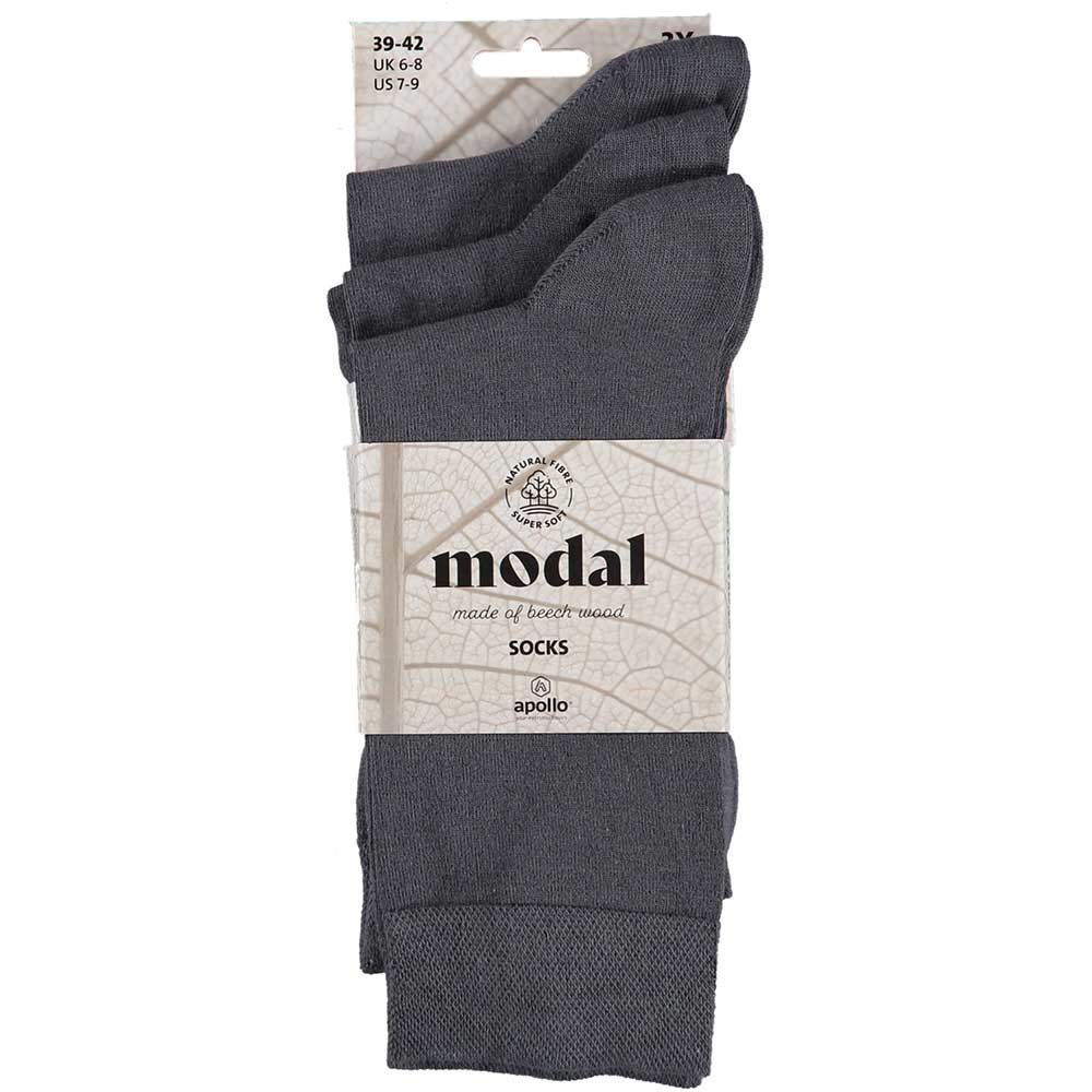 Modal sokken - middengrijs