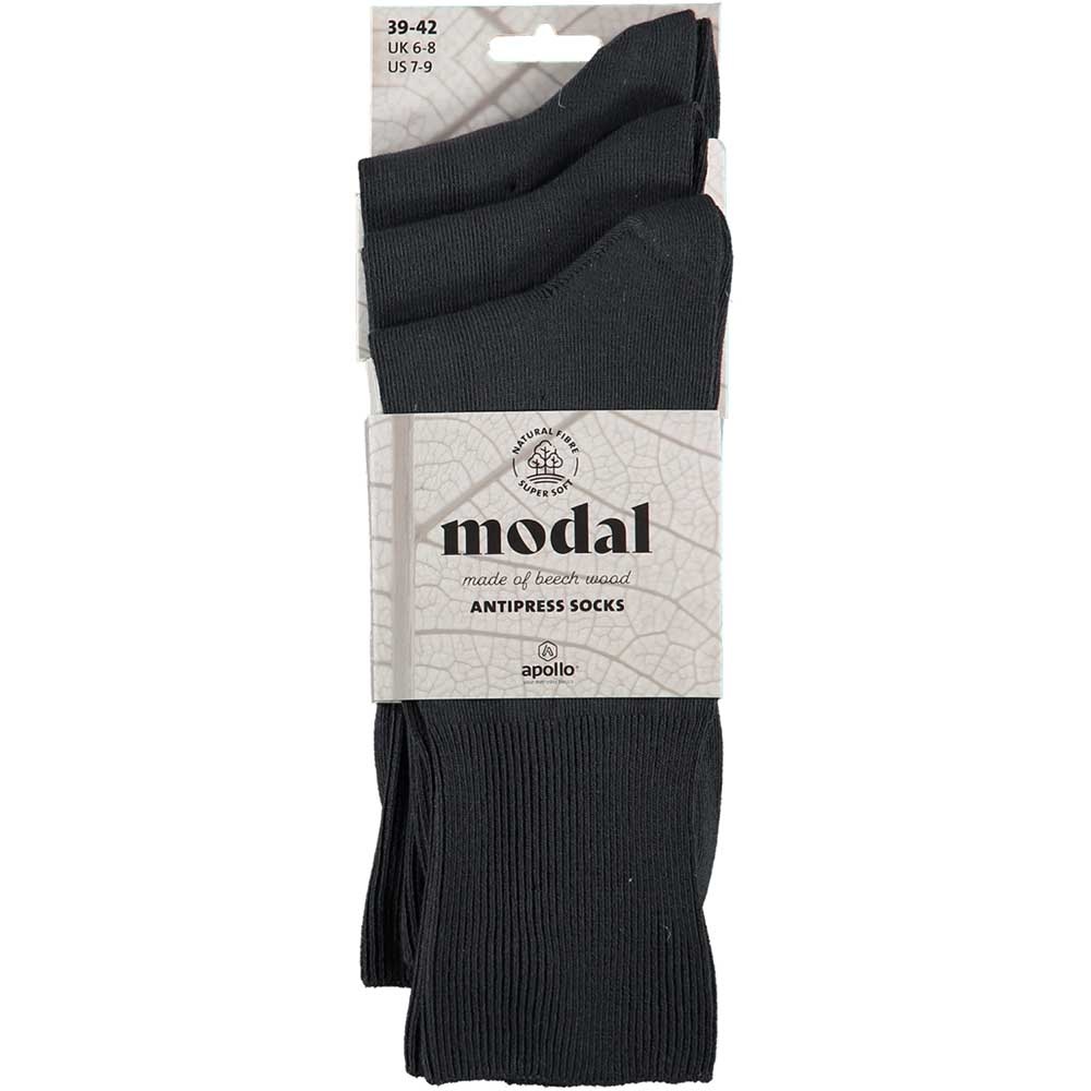 APOLLO Modal niet knellende sokken - antraciet