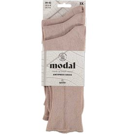 Modal niet knellende sokken - beige