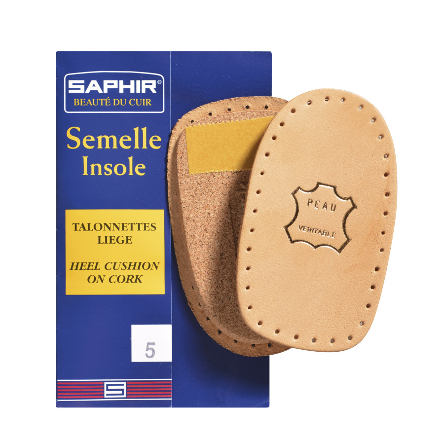 SAPHIR Saphir hielverhogers 10 mm | Extra hoge leren hielverhoging van kurk