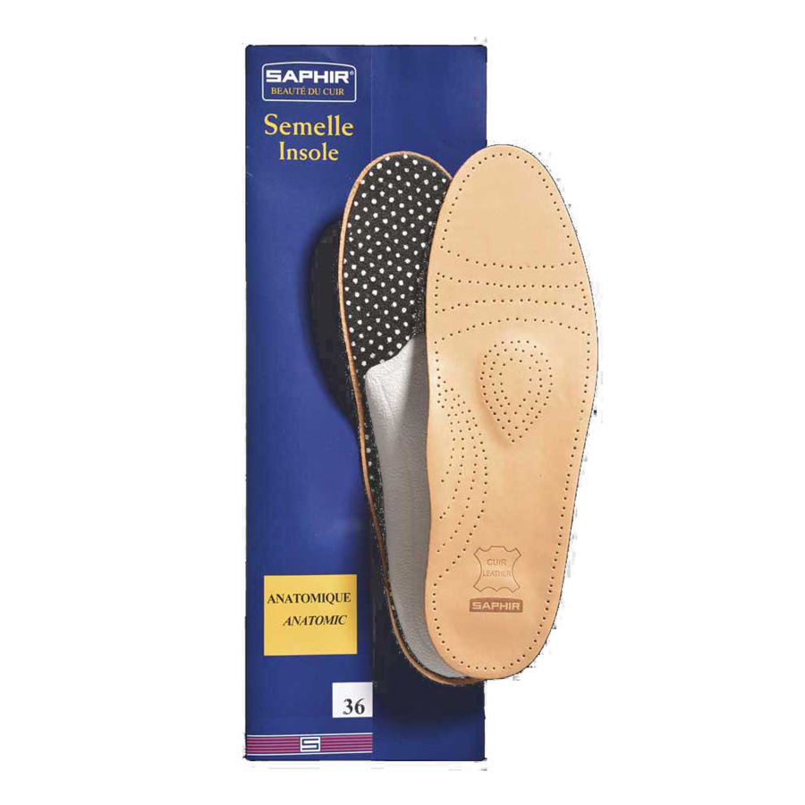 SAPHIR Saphir Anatomic steunzolen | Anatomische leren inlegzolen met voetboogondersteuning