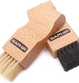 SAPHIR Saphir opbrengborstel plat - handige schoenborstel voor het opbrengen van schoensmeer