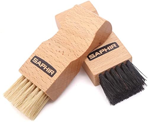 SAPHIR Saphir opbrengborstel plat - handige schoenborstel voor het opbrengen van schoensmeer