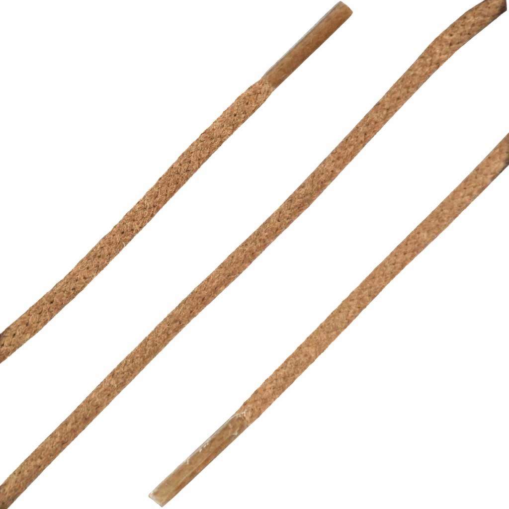 SL LINE SL dunne ronde wax veters lichtbruin 60cm – luxe en sterke schoenveters