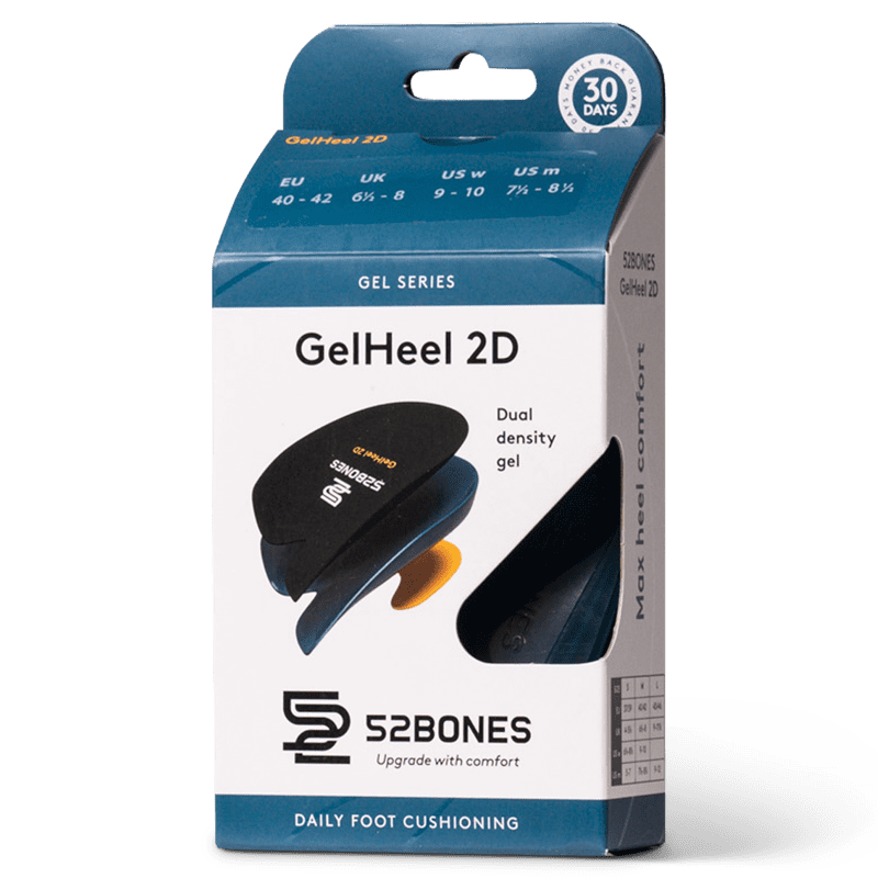 52Bones Gel Heel 2D - gelhiel SML