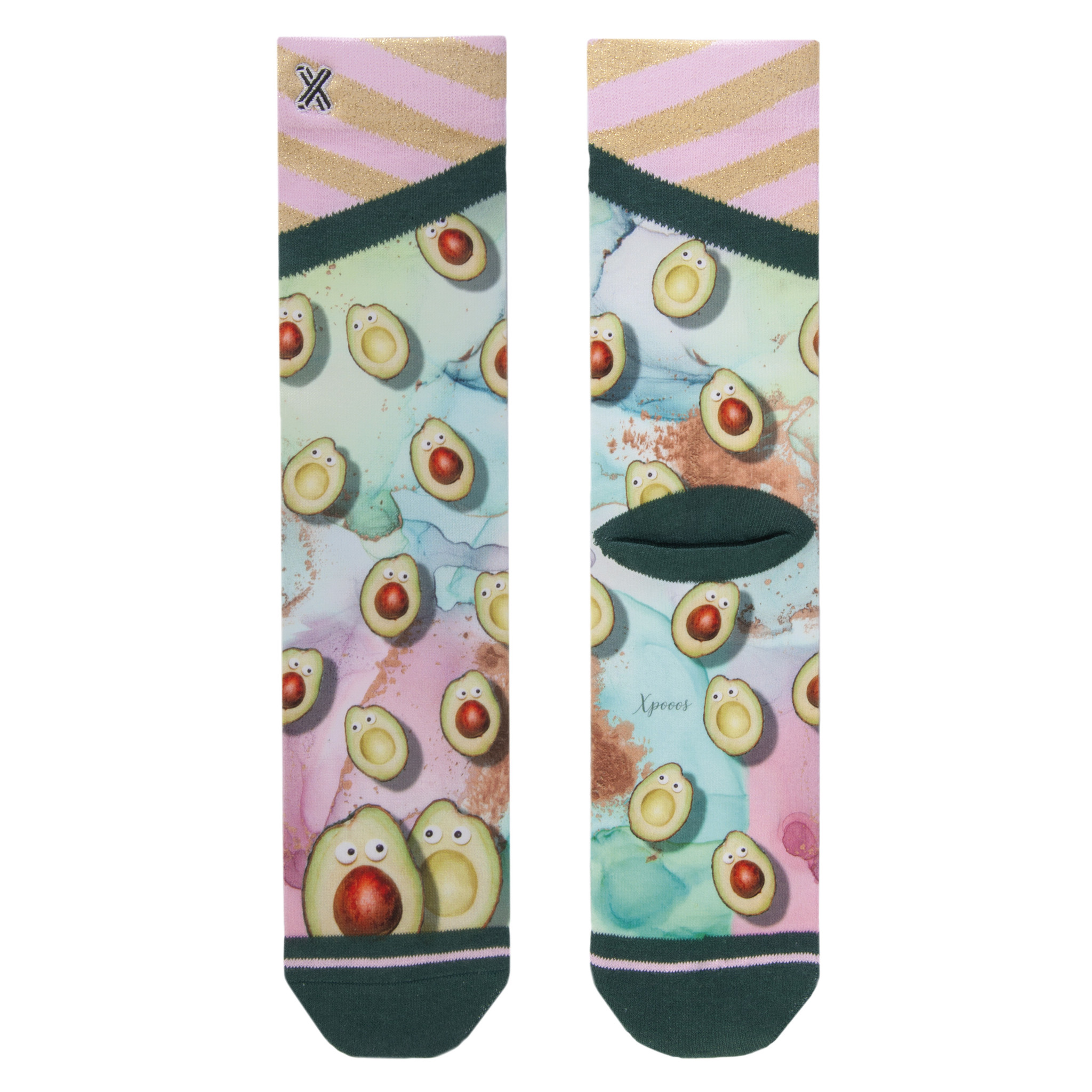 Xpoos damessokken - Avacado Box