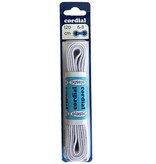 Elastische platte veters 120cm - wit