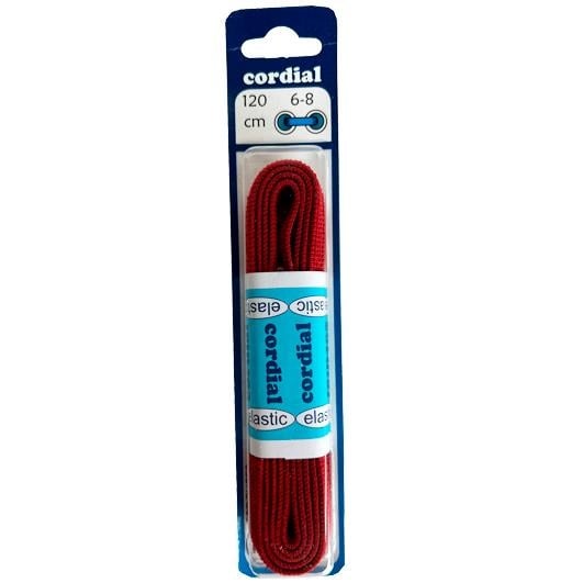 Elastische platte veters rood 120cm – Cordial