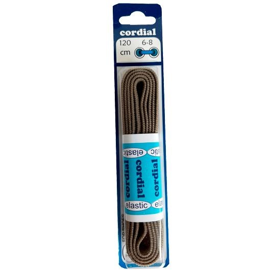 Elastische platte veters beige 120cm – Cordial