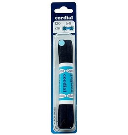 Elastische platte veters 120cm - blauw