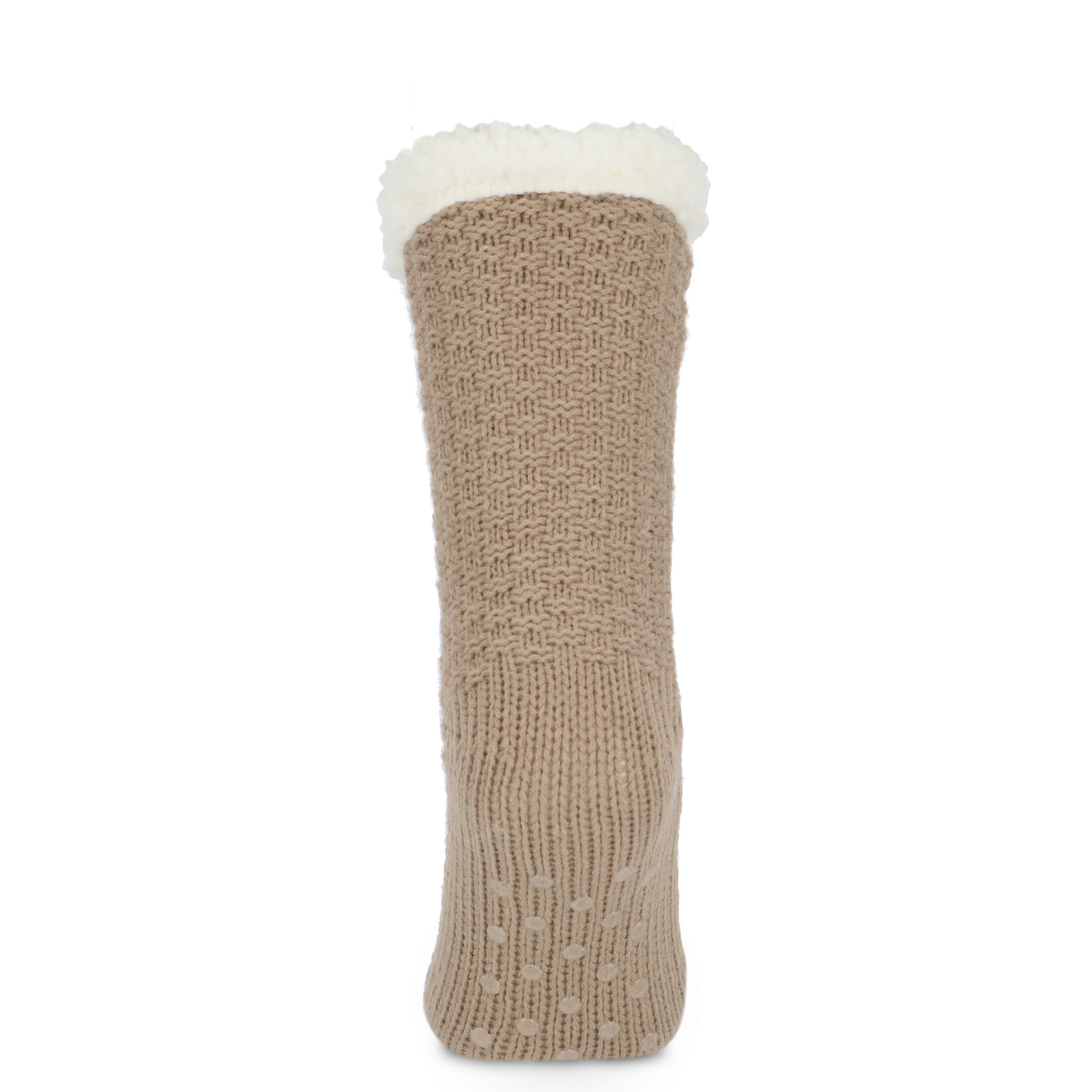 Basset Basset antislip huissokken knit - beige