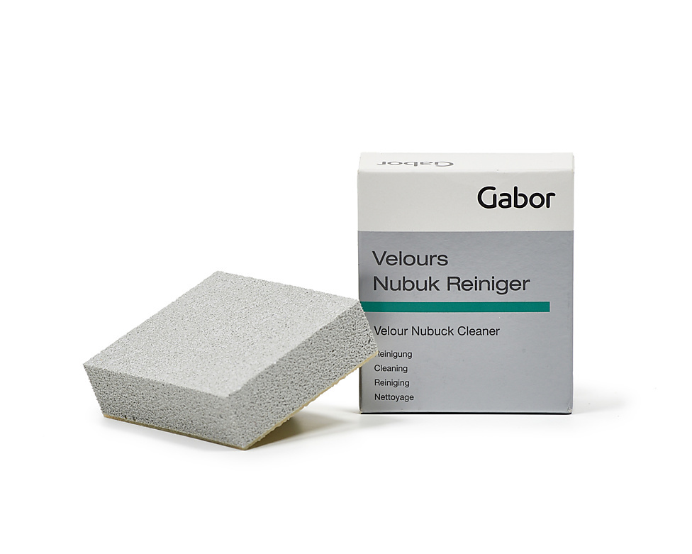 GABOR Gabor Velours & Nubuck Reiniger – sponsborstel voor suède en nubuck