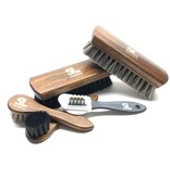 SL LINE Schoenborstel set – complete borstelset met paardenhaar en suèdeborstel