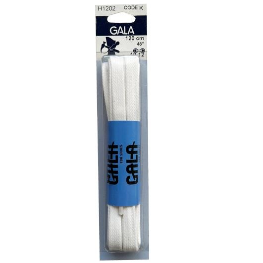 GALA Gala wax platte sneaker veters wit 150 cm – duurzaam en stijlvol