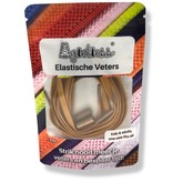 Agletless Agletless elastische veters plat - bruin