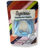 Agletless Agletless elastische veters plat - lichtblauw