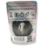 Agletless elastische veters plat breed - bruin cognac