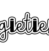 Agletless elastische veters plat breed - lime