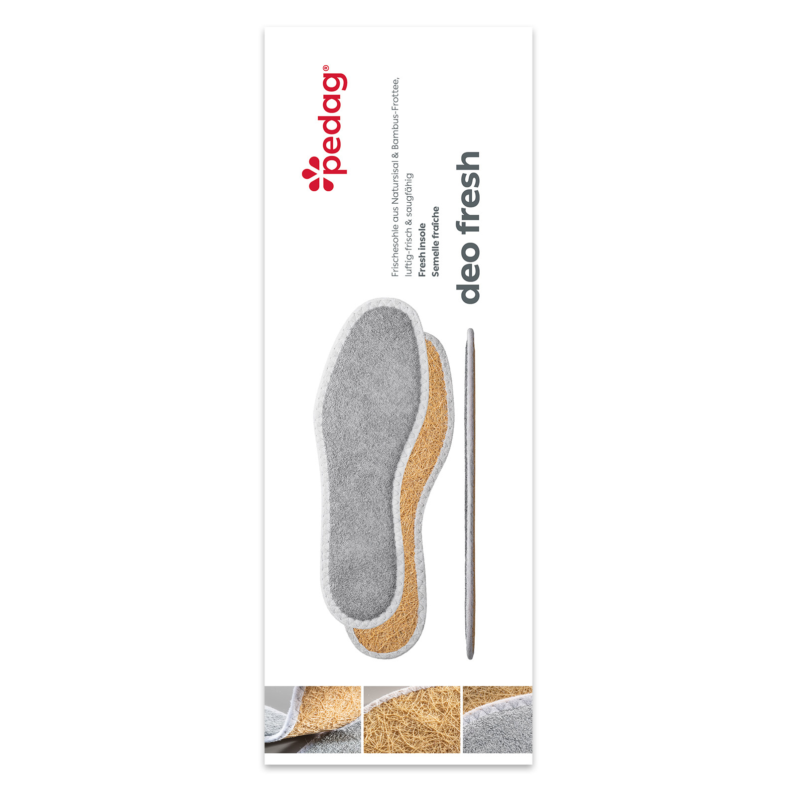 PEDAG Pedag Deo Fresh - badstof zooltjes met sisal