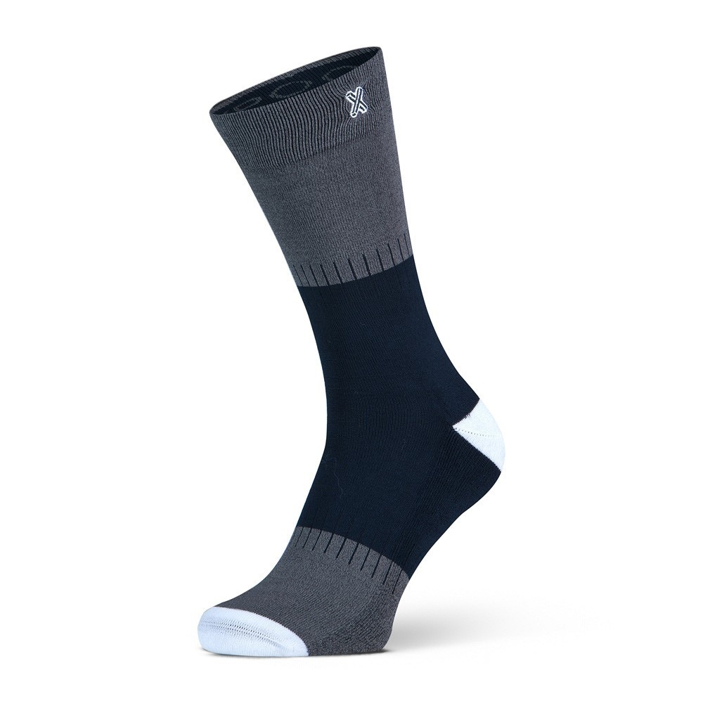 Xpoos Bamboe herensokken - grey/marine