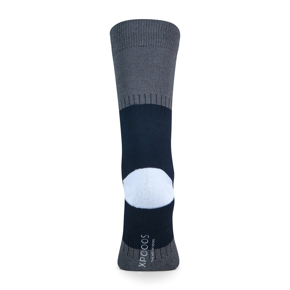 Xpoos Bamboe herensokken - grey/marine