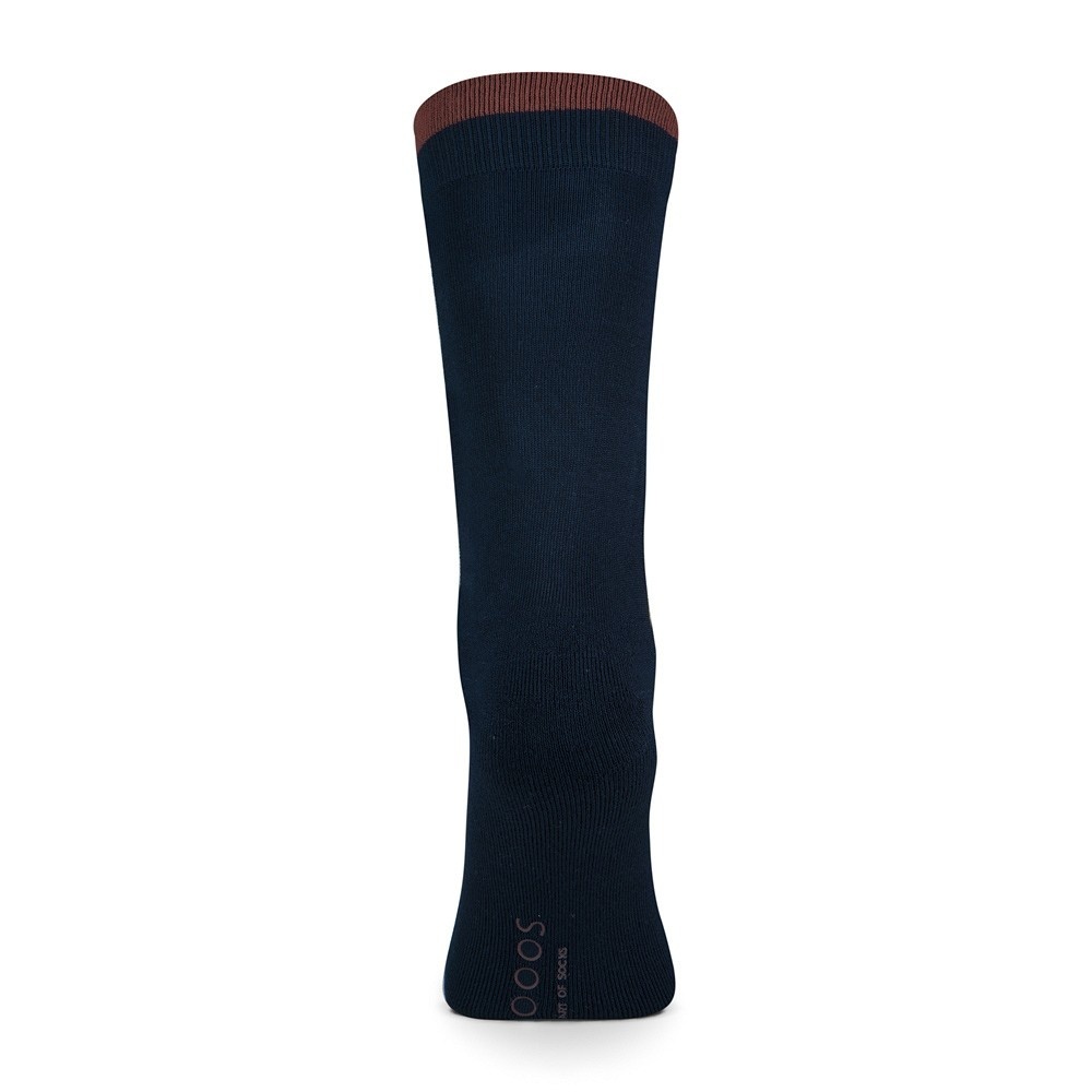 Xpoos Bamboe herensokken essential - marine/beige