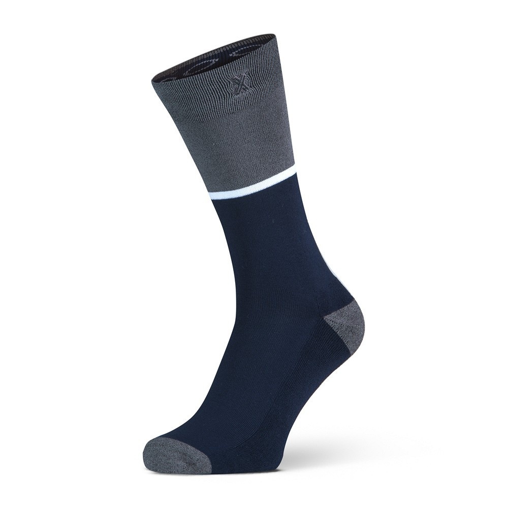 Xpoos Bamboe herensokken essential - marine/grey