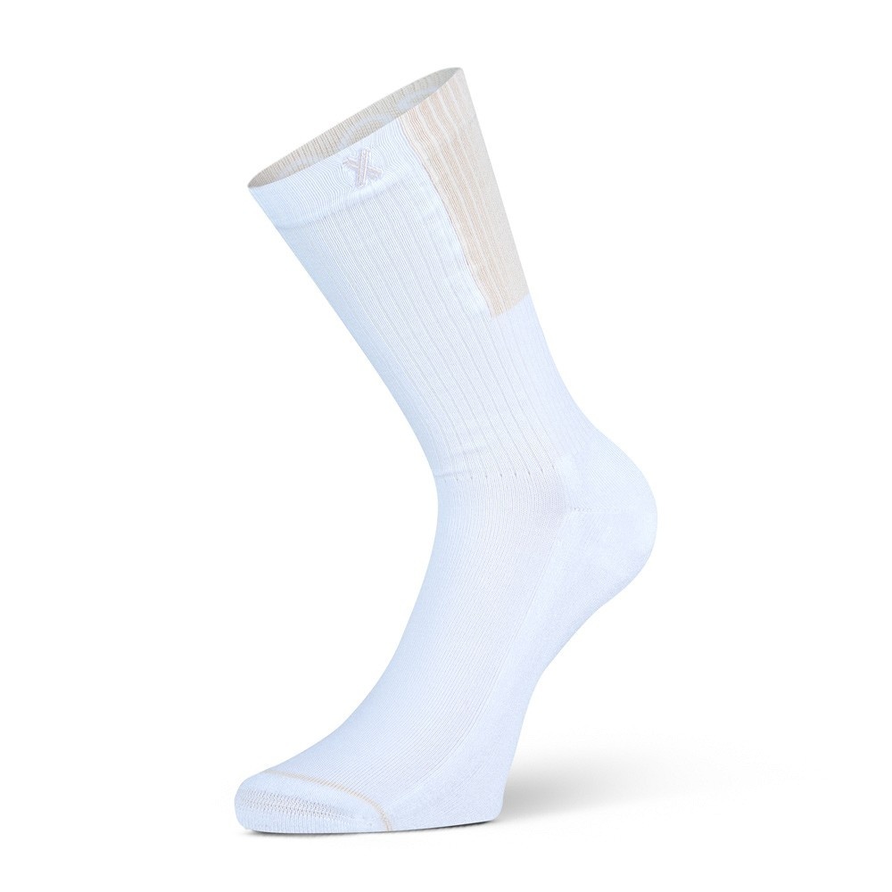 Xpoos Bamboe damessokken essential - white/rose