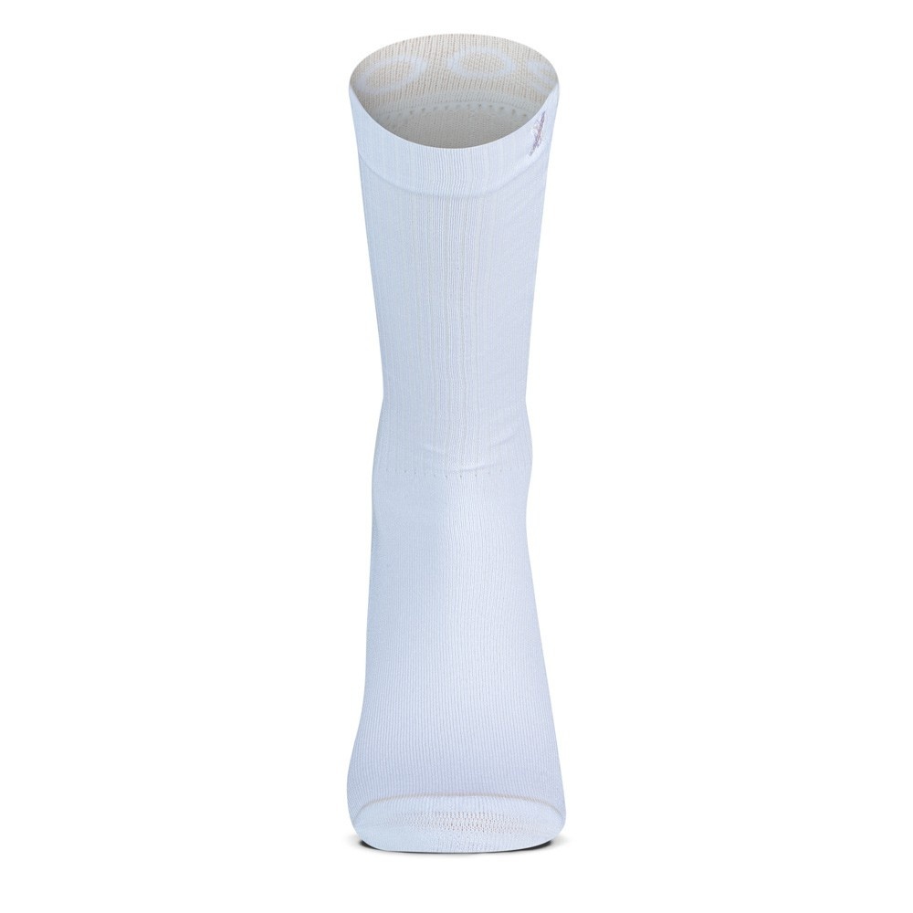 Xpoos Bamboe damessokken essential - white/rose