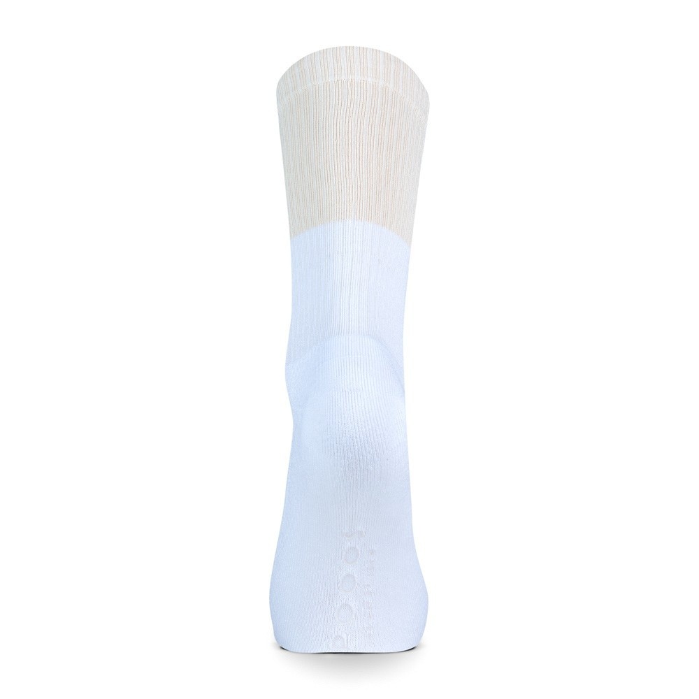 Xpoos Bamboe damessokken essential - white/rose