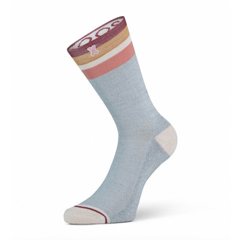 Xpoos Bamboe dames sokken - light grey