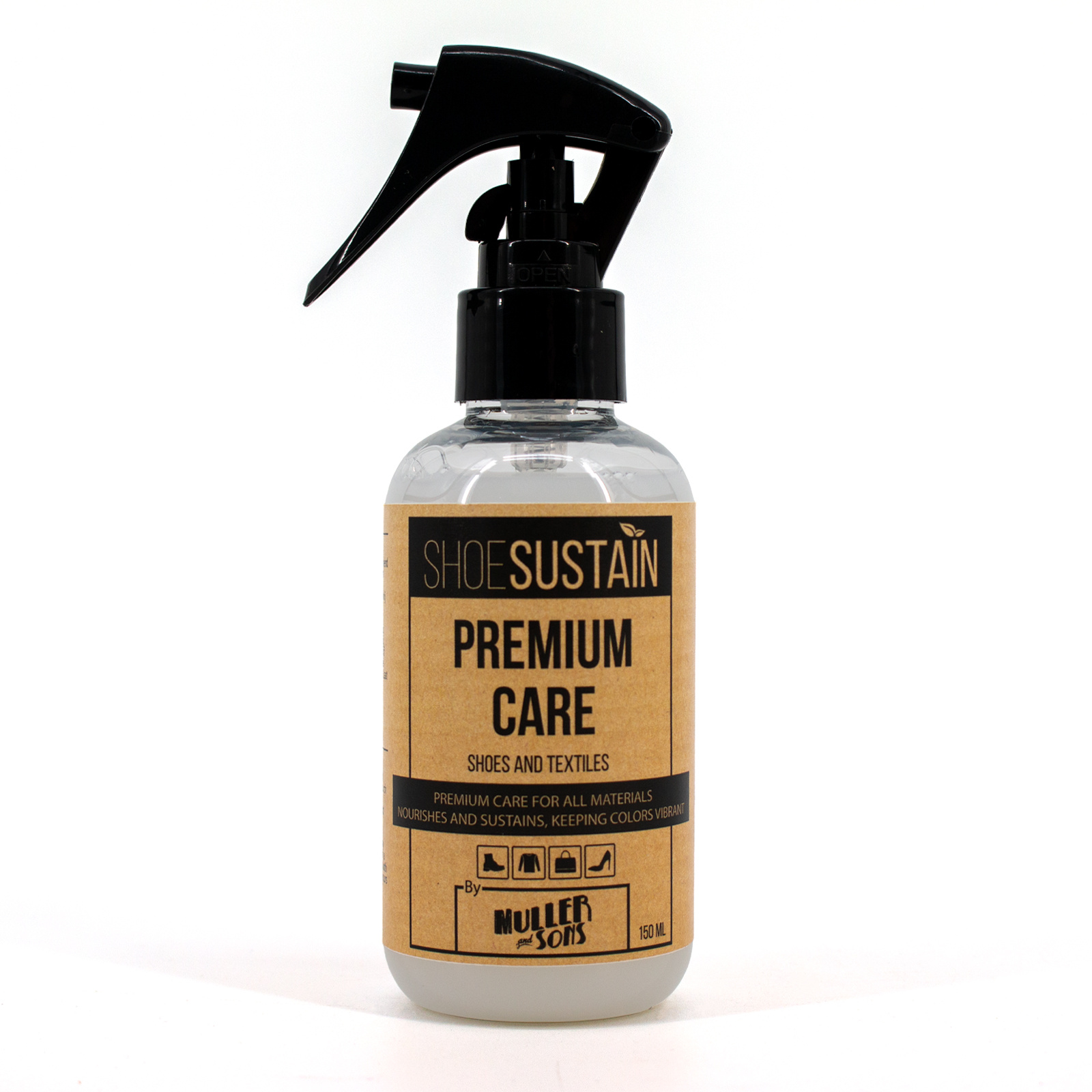 SHOESUSTAIN Shoesustain Premium Care 150ml – verzorging voor suède, nubuck en leer