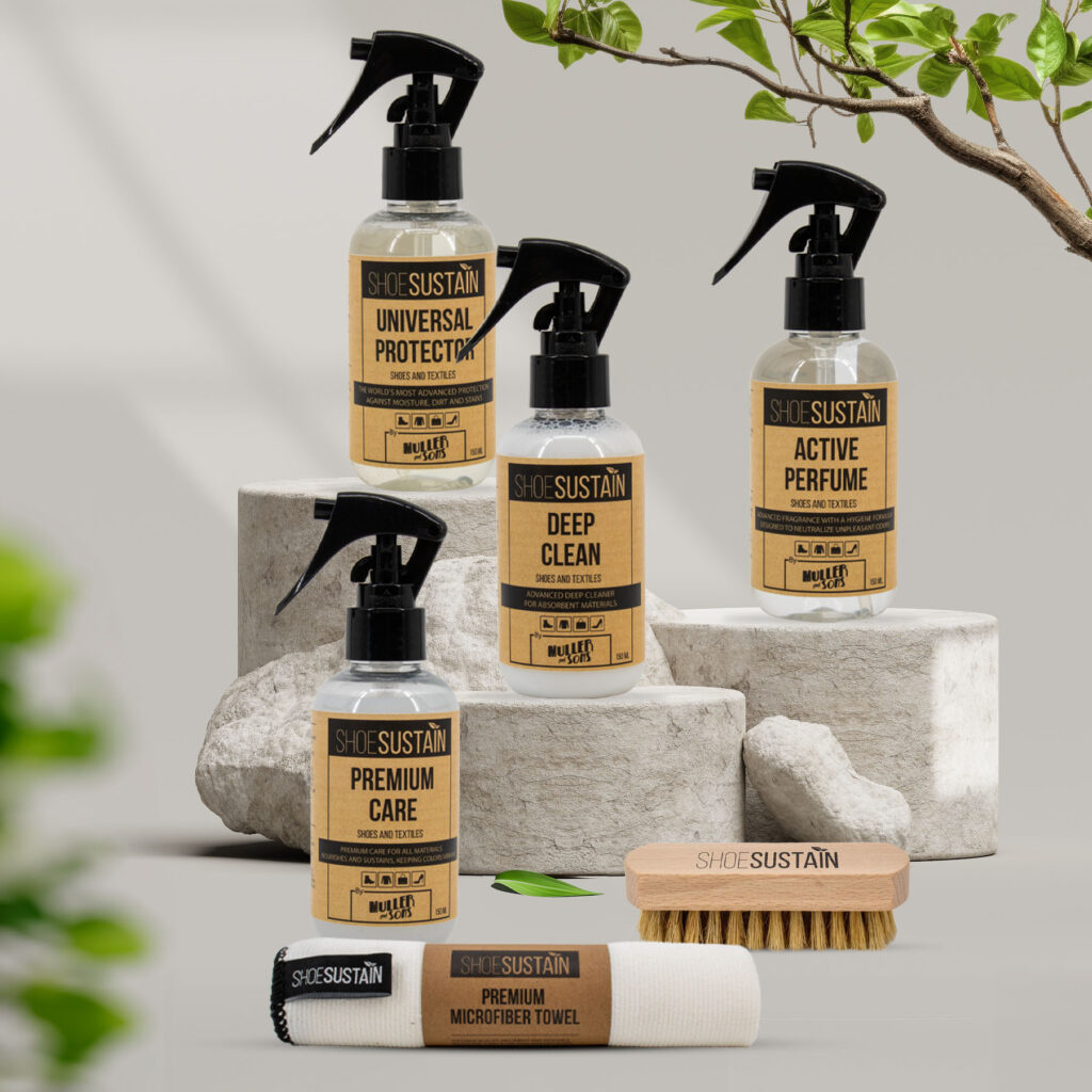 SHOESUSTAIN Shoesustain Complete Set – alles voor milieuvriendelijke schoenverzorging