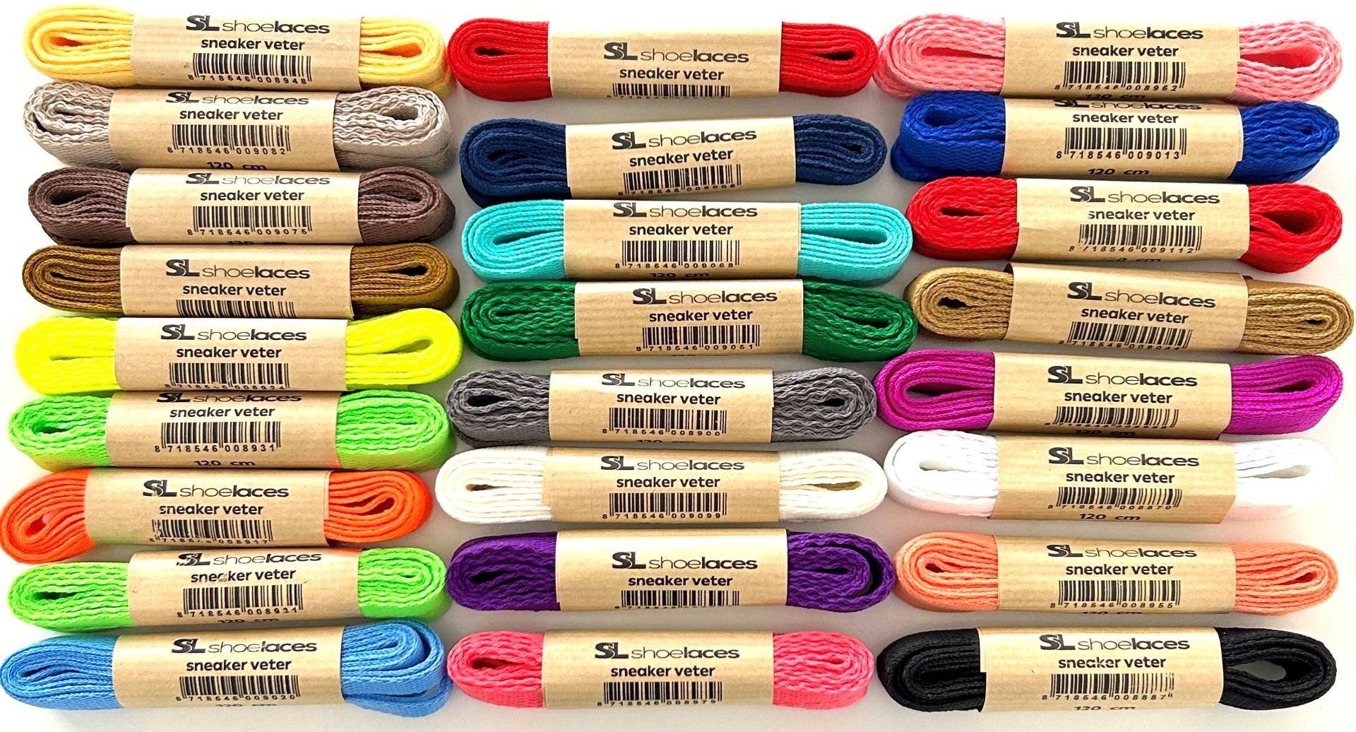 SL LINE Nike veters banaan 120cm – Gele sneaker veters voor Airmax & Jordans